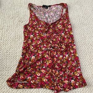 Forever 21 Tank Top - Size Medium - Flower Pattern